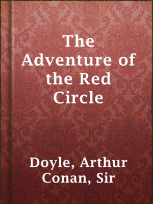 cover image of The Adventure of the Red Circle